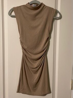 Edit by Nine Size S Tan High Neck Dress